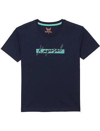 T-shirt Kaporal OMILE25 para Rapaz Azul Marinho