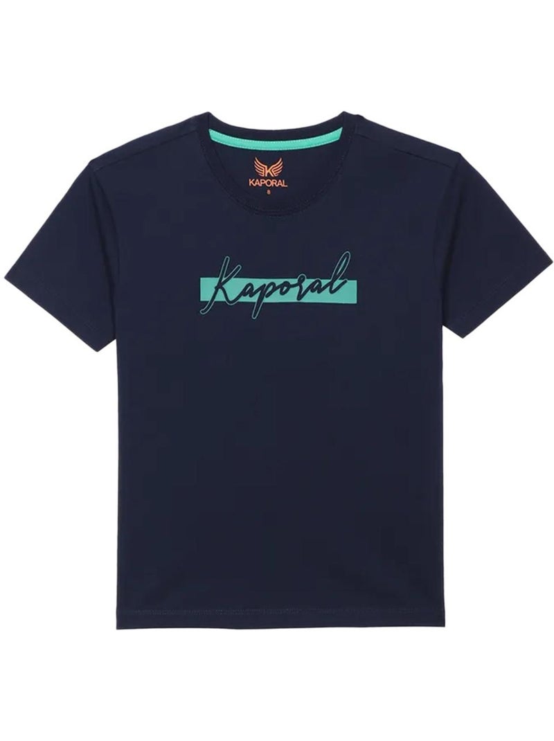 T-shirt Kaporal OMILE25 para Rapaz Azul Marinho Azul-marinho - Kiabi