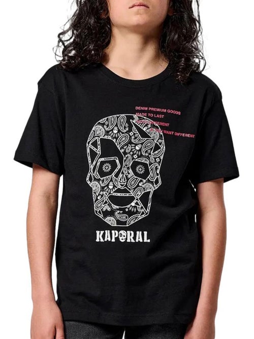 T-Shirt Kaporal Onix para Rapaz Preto - Kiabi T-Shirt Kaporal Onix para Rapaz Preto - Kiabi