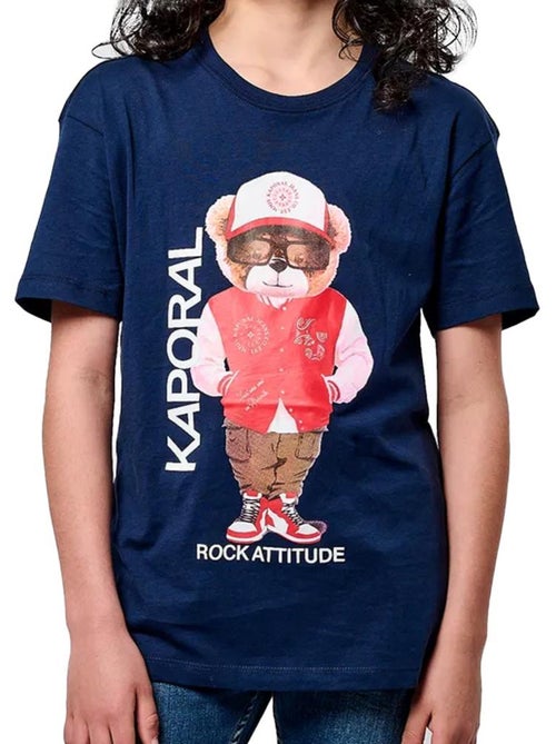 T-shirt Kaporal Onour para Menino, Azul-Marinho - Kiabi T-shirt Kaporal Onour para Menino, Azul-Marinho - Kiabi