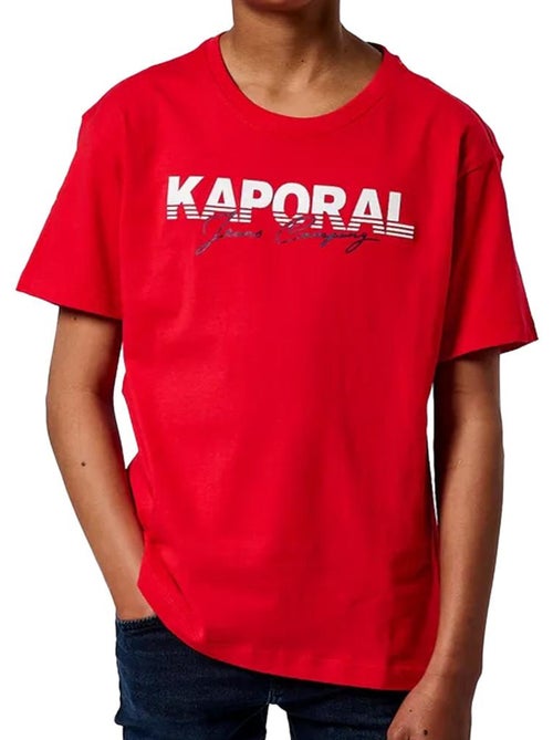 T-Shirt Kaporal Orico Vermelha para Rapaz - Kiabi T-Shirt Kaporal Orico Vermelha para Rapaz - Kiabi