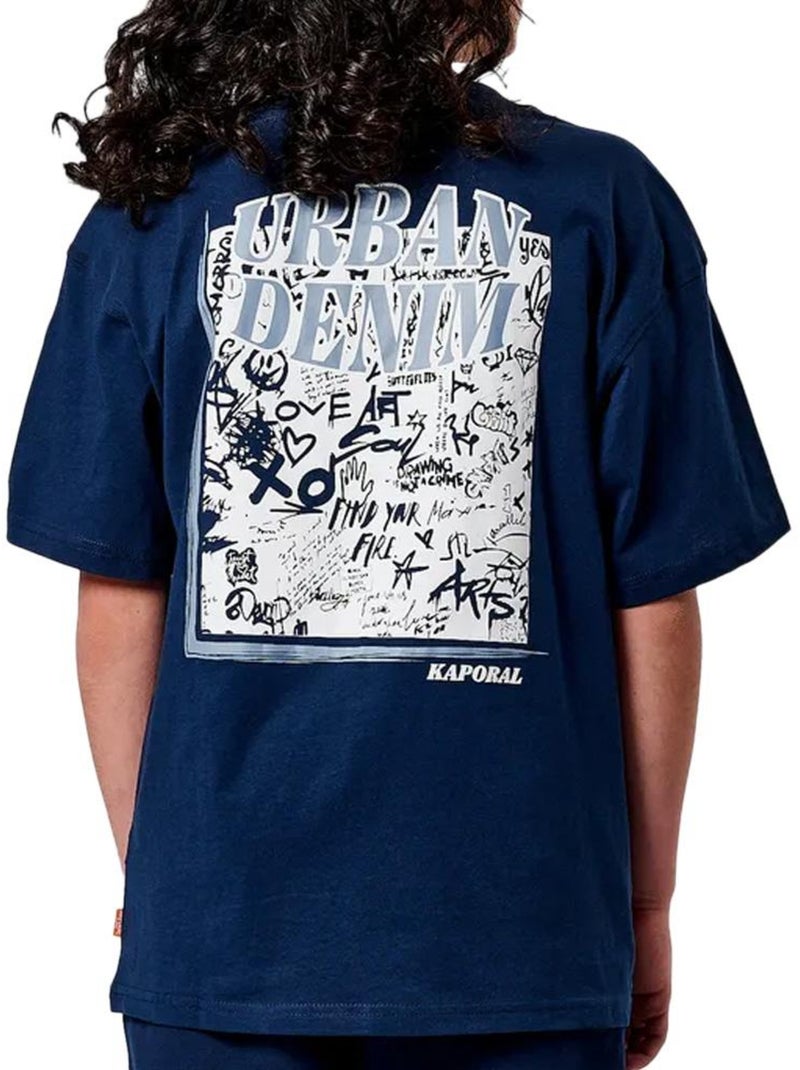 T-shirt Kaporal Orion para Menino Azul Marinho Azul-marinho - Kiabi