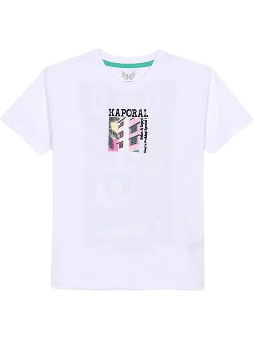 T-Shirt Kaporal Ostyn Branco para Rapaz - Kiabi T-Shirt Kaporal Ostyn Branco para Rapaz - Kiabi