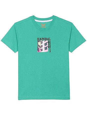 T-shirt Kaporal Ostyn para Rapaz Verde
