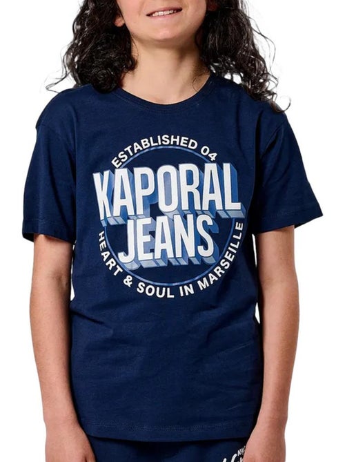 T-Shirt Kaporal Otler para Rapaz Azul Marinho - Kiabi T-Shirt Kaporal Otler para Rapaz Azul Marinho - Kiabi