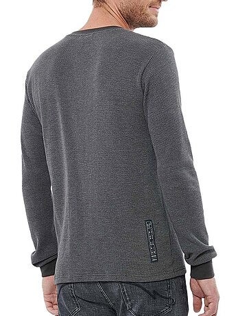 T-shirt Kaporal Riad Cinzento/Preto para Homem