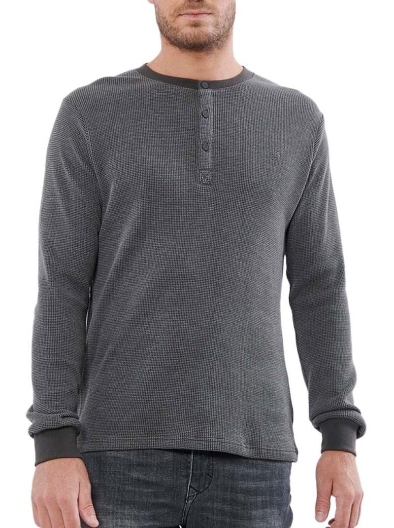 T-shirt Kaporal Riad Cinzento/Preto para Homem Cinza-prateado - Kiabi