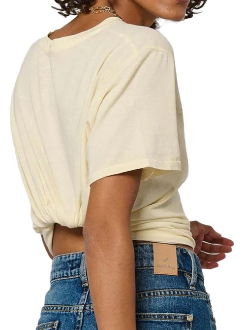 T-shirt kaporal sarmy bege para mulher - Kiabi T-shirt kaporal sarmy bege para mulher - Kiabi