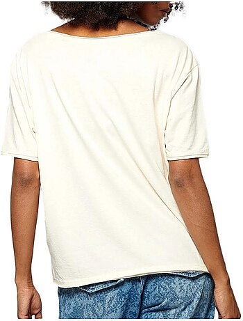T-shirt Kaporal SPRIT para Mulher, Cor Cru