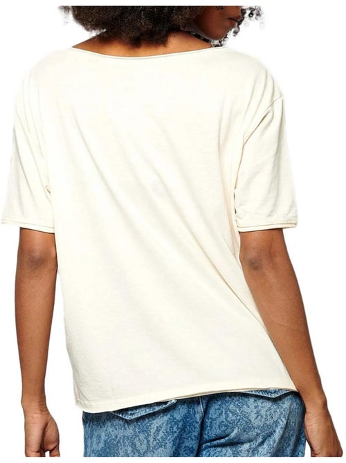 T-shirt Kaporal SPRIT para Mulher, Cor Cru - Kiabi T-shirt Kaporal SPRIT para Mulher, Cor Cru - Kiabi