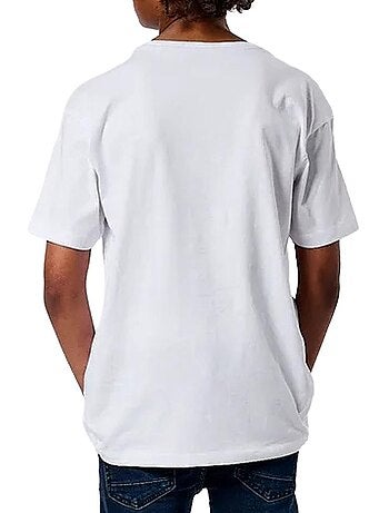 T-shirt kaporal ticlass3 de manga curta para rapaz branco/azul