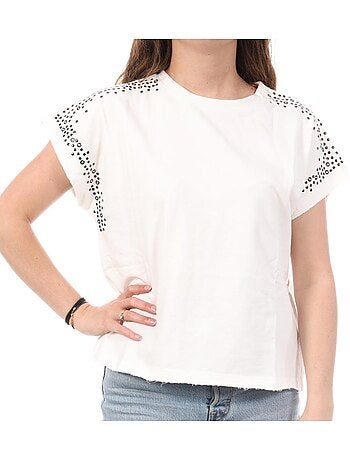 T-shirt Kaporal Titow para Mulher Cru