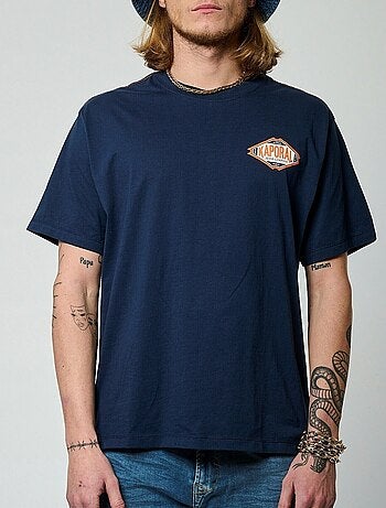 T-shirt Kaporal Titu para Homem Bege/Verde