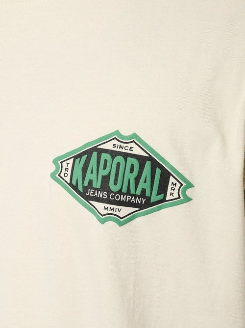 T-shirt kaporal titu para homem bege/verde - Kiabi T-shirt kaporal titu para homem bege/verde - Kiabi