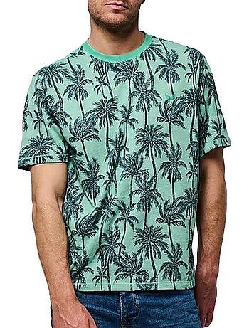 T-shirt Kaporal TOGO25EM11 Verde/Marinho para Homem