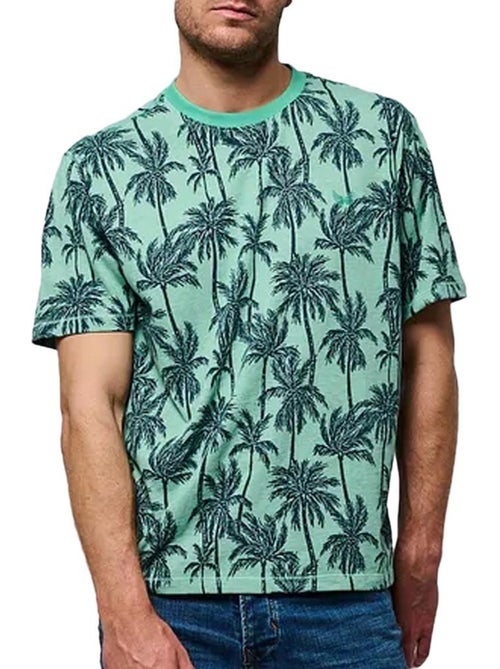 T-shirt Kaporal TOGO25EM11 Verde/Marinho para Homem - Kiabi