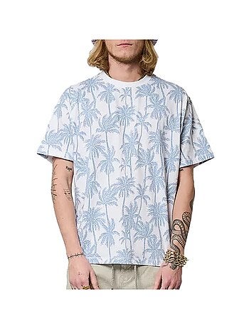 T-shirt kaporal togoe25 para homem branco/azul