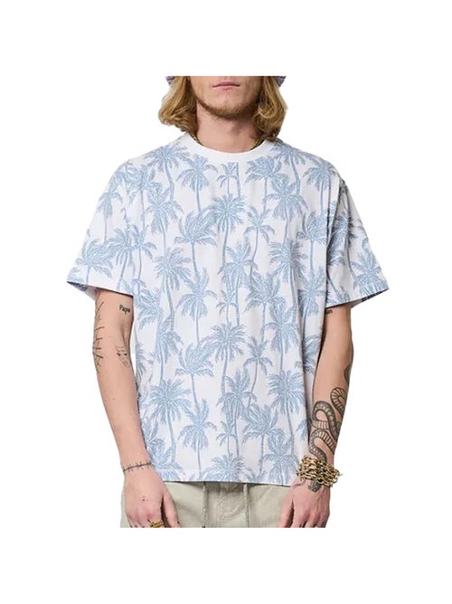 T-shirt Kaporal TogoE25 para Homem Branco/Azul - Kiabi T-shirt Kaporal TogoE25 para Homem Branco/Azul - Kiabi