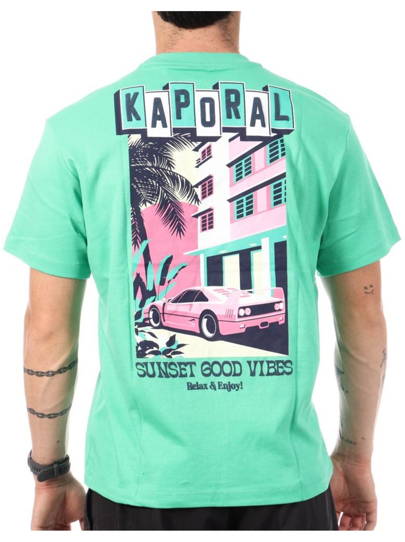 T-Shirt Kaporal TYSONE Verde para Homem Verde - Kiabi