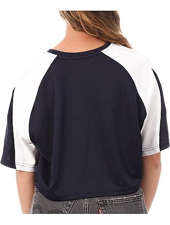 T-Shirt Kaporal VALSE para Mulher, Azul Marinho/Branco