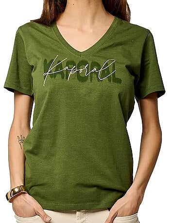 T-shirt Kaporal Vasice Verde para Mulher