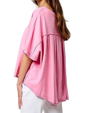 T-shirt Kaporal Vison Rosa para Mulher