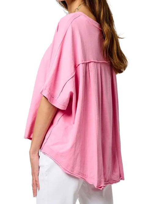 T-shirt Kaporal Vison Rosa para Mulher - Kiabi T-shirt Kaporal Vison Rosa para Mulher - Kiabi