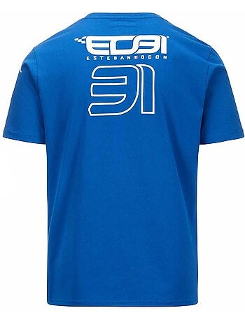 T-shirt kappa ardlo azul para homem