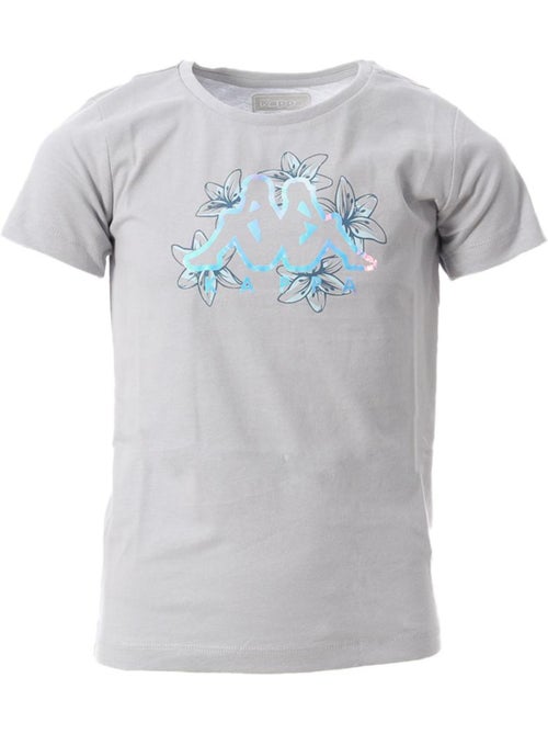 T-shirt Kappa Celeste Cinzenta para Menina - Kiabi