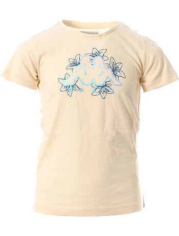 T-shirt Kappa Korali Amarelo para Menina