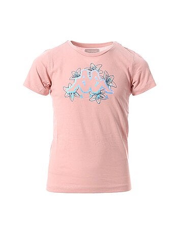 T-shirt kappa korali rosa para menina