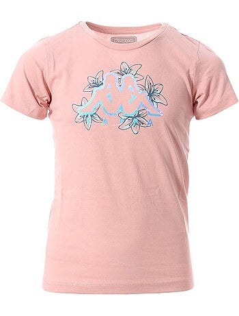 T-shirt kappa korali rosa para menina