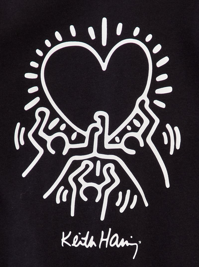 T-shirt 'Keith Haring' - Dia dos Namorados Preto - Kiabi