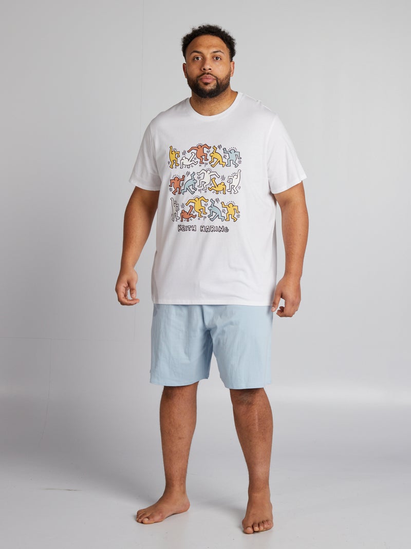 T-shirt 'Keith Haring' AZUL - Kiabi