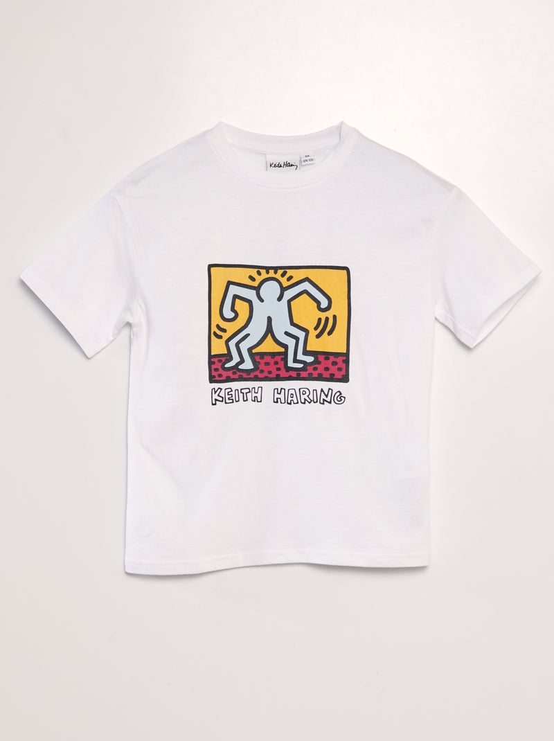 T-shirt 'Keith Haring' de gola redonda Branco - Kiabi