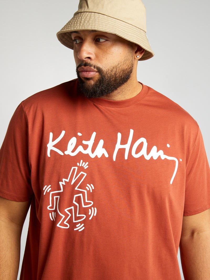 T-shirt 'Keith Haring' de gola redonda Marrom - Kiabi