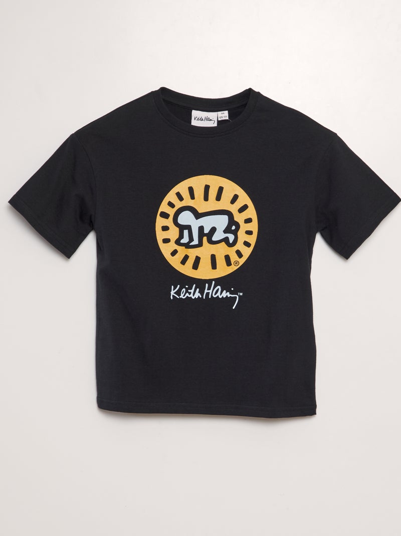 T-shirt 'Keith Haring' de gola redonda Preto - Kiabi