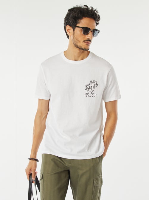 T-shirt 'Keith Haring' de manga curta - Kiabi
