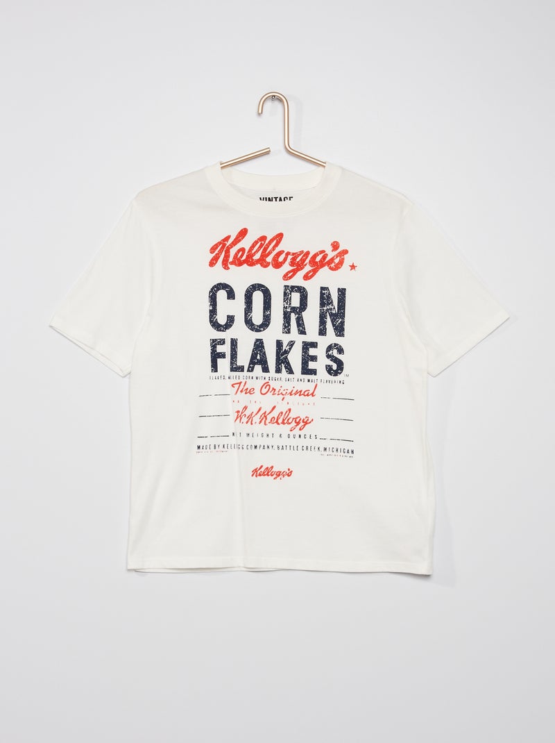 T-shirt 'Kellogg's' Branco - Kiabi