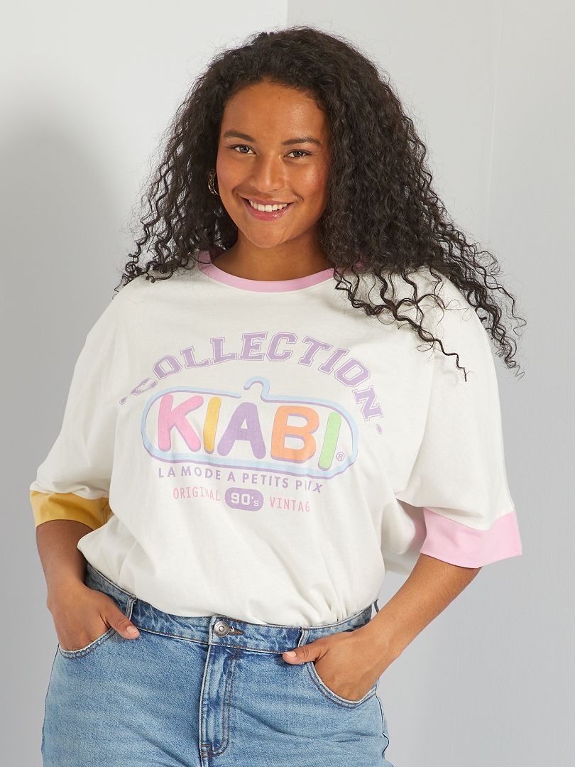 T-shirt 'Kiabi' coleção vintage' VIOLETA - Kiabi