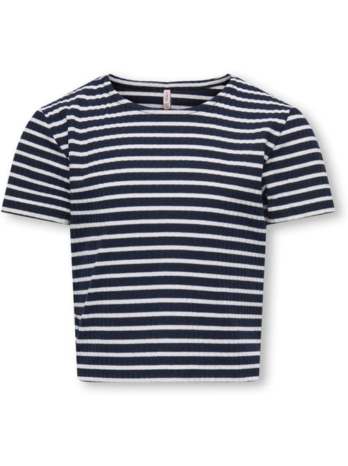 T-shirt Kognella para Menina ONLY em Azul-Marinho e Branco - Kiabi T-shirt Kognella para Menina ONLY em Azul-Marinho e Branco - Kiabi