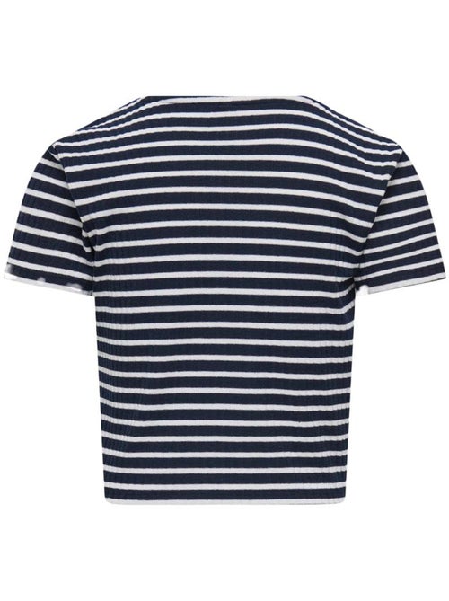 T-shirt Kognella para Menina ONLY em Azul-Marinho e Branco - Kiabi T-shirt Kognella para Menina ONLY em Azul-Marinho e Branco - Kiabi