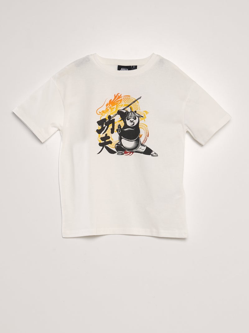 T-shirt 'Kung-Fu Panda' BRANCO - Kiabi