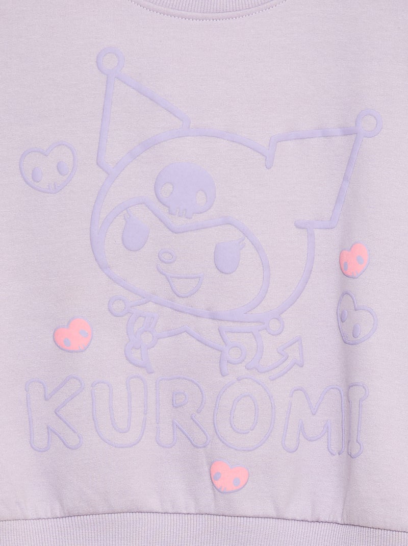 T-shirt 'Kuromi' de mangas compridas Rosa - Kiabi