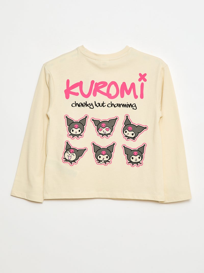 T-shirt 'Kuromi' 'Hello kitty & friends' em jersey de algodão Branco - Kiabi