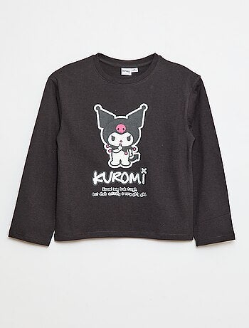 T-shirt 'Kuromi' 'Hello kitty & friends' em jersey de algodão