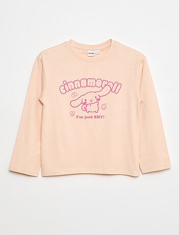 T-shirt 'Kuromi' 'Hello kitty & friends' em jersey de algodão