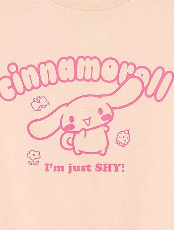T-shirt 'Kuromi' 'Hello kitty & friends' em jersey de algodão