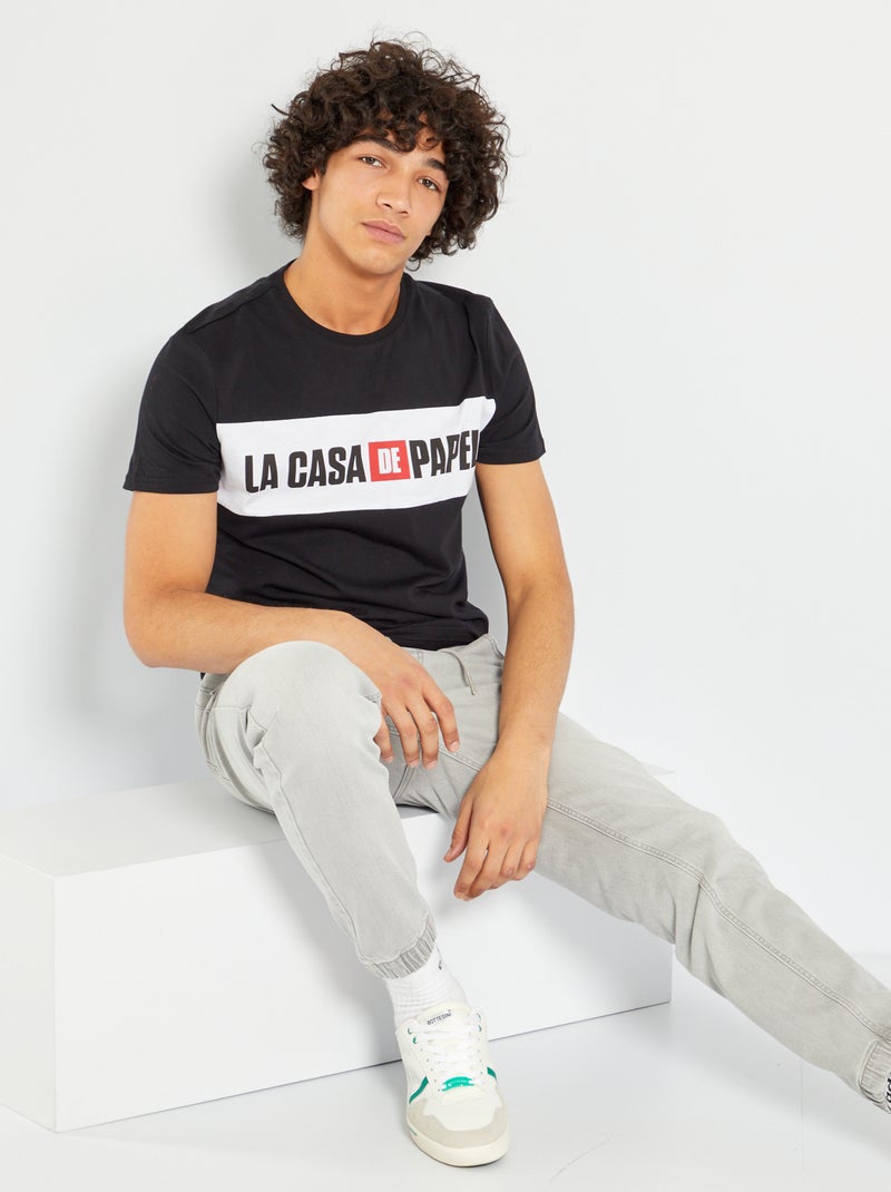 T-shirt 'La Casa de Papel' PRETO - Kiabi