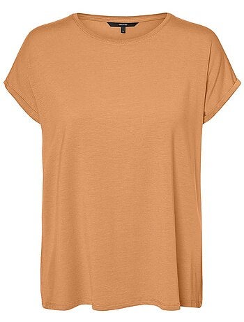 T-shirt verde claro para mulher vero moda ava aware